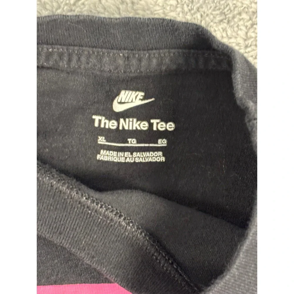 Nike The Nike Tee Black Pink Graphic Box Logo T-Shirt XL Boys Kids